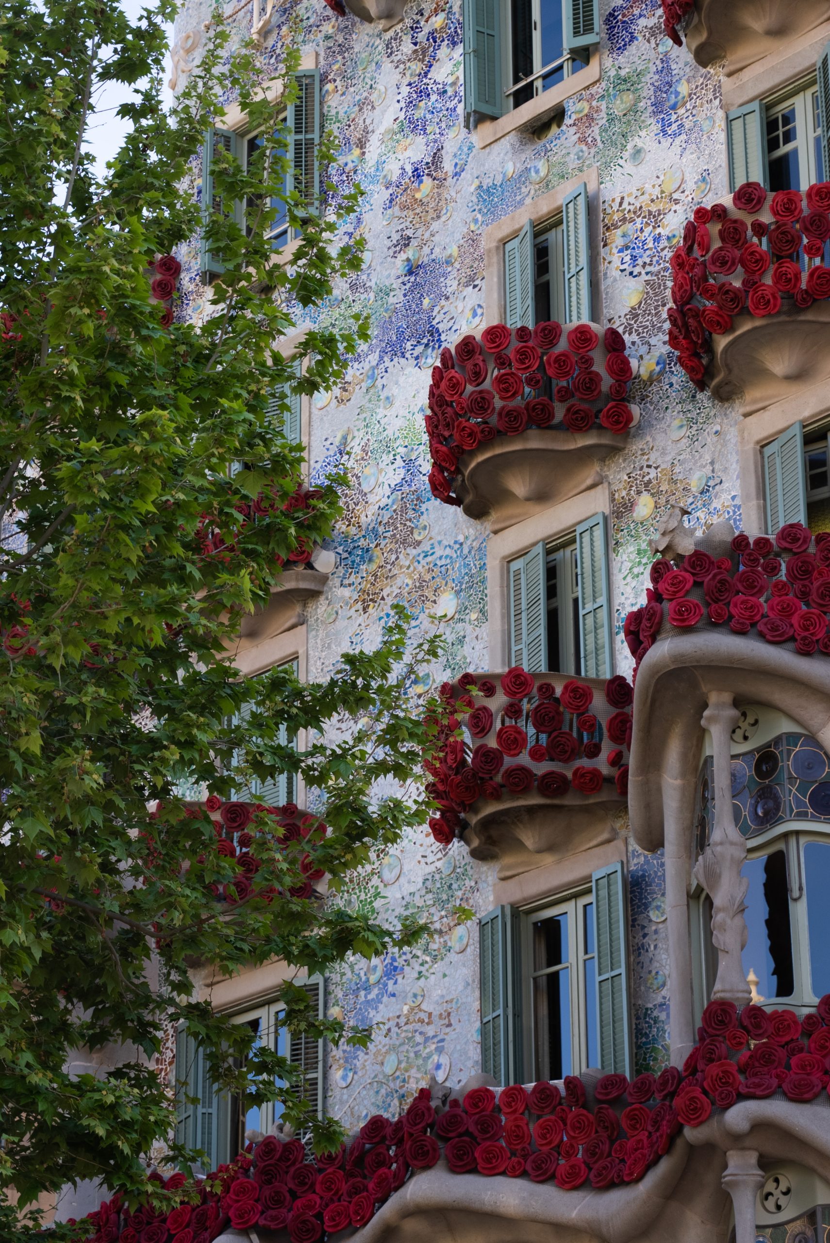 Front image of Casa Batlló in Barcelona