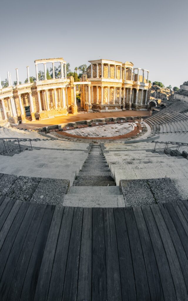 Roman Theatre in the city of Mérida, in the region of Extremadura