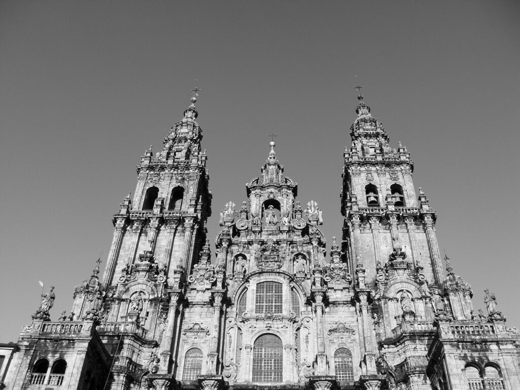 Santiago de Compostela Cathedral in the region of Galicia